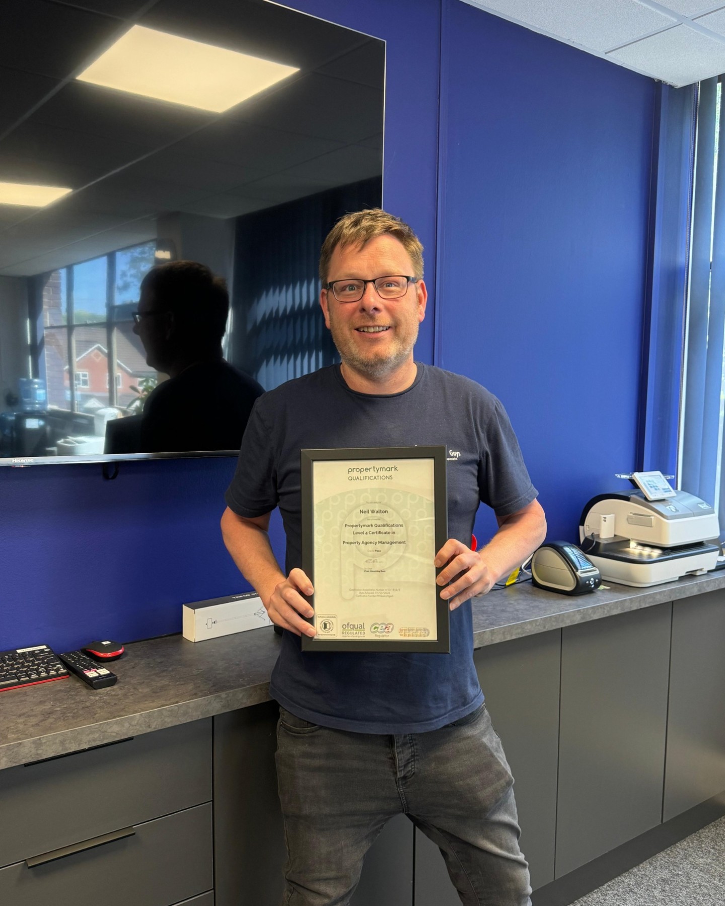 CONGRATULATIONS to our Founder / Managing Director Neil, who has finished his Property Mark / ARLA Level 4 in Property Agency Management. The HMO Guys, your Qualified and Competent Property Management Company.