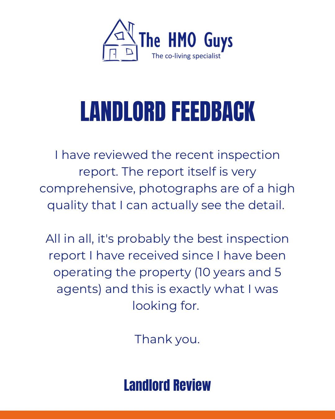 We love landlord feedback, especially when it highlights the effort we put into our work. We don’t do what we do for recognition, but it’s always nice to see people notice the standards we are setting in the industry.